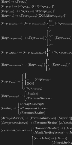 Grammaires formelles